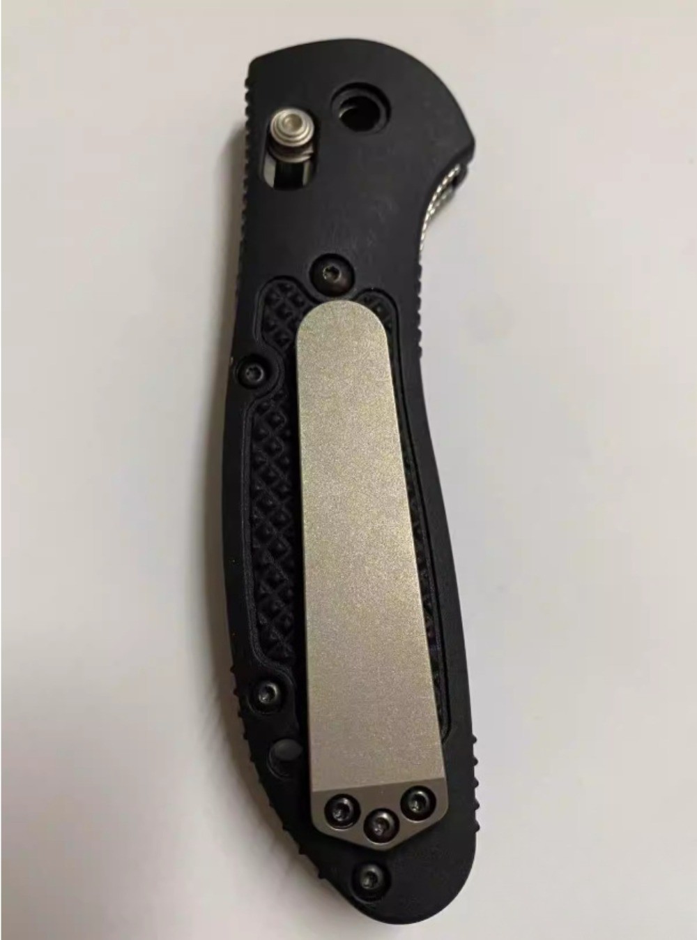 Octopus Stone Washing 3-Hole TC4 Pocket Clip for Benchmade / Spyderco / Emerson