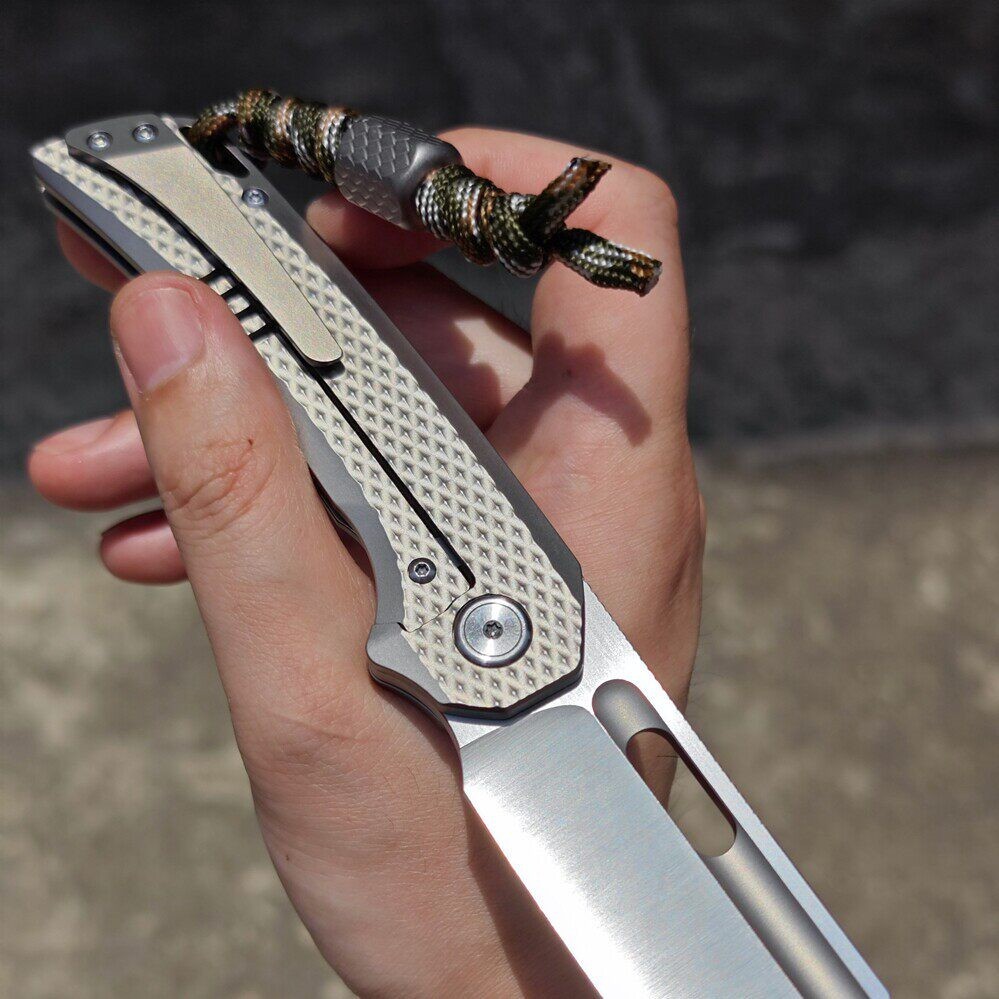 Titanium Alloy Hex Dragon Scale Lanyard Bead EDC Paracord Gear Pendant Charm