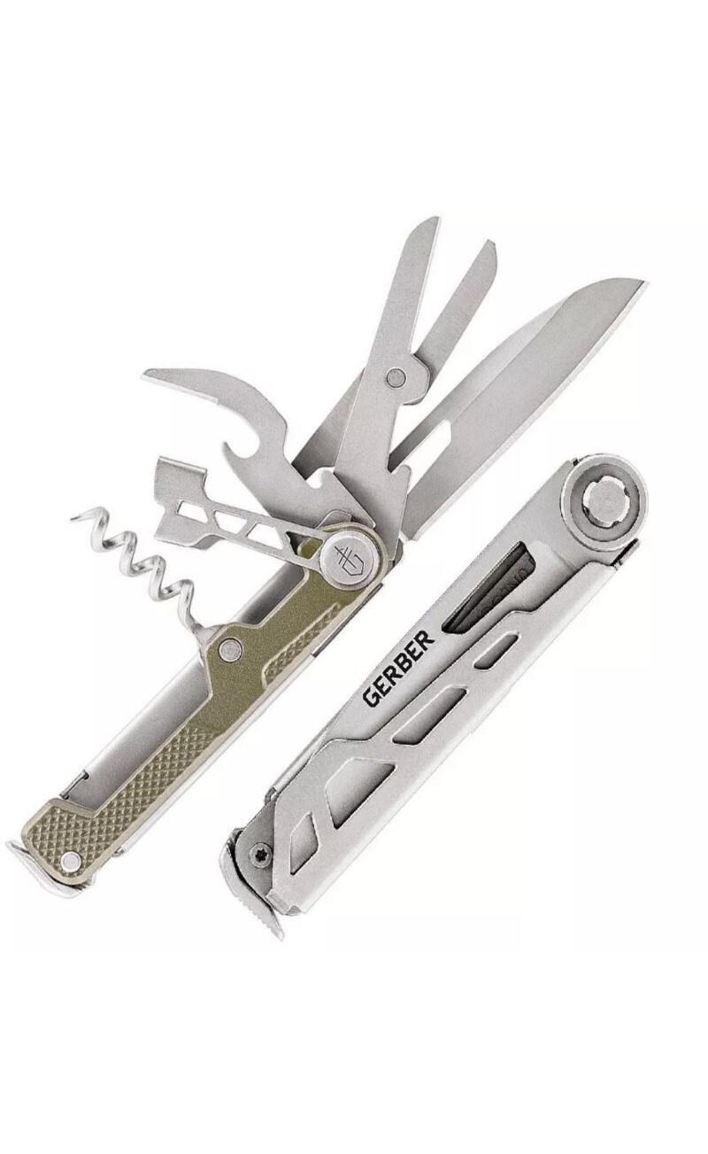 Gerber Armbar Cork Multi Tool 8 Tools In 1 Stainless Steel 3.1 O.Z. 4″ Closed