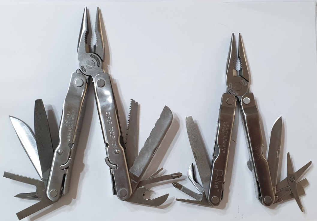 🔥🔥🔥 Leatherman Super Tool 200 & Pulse Set Unique Locks Rare Not Used