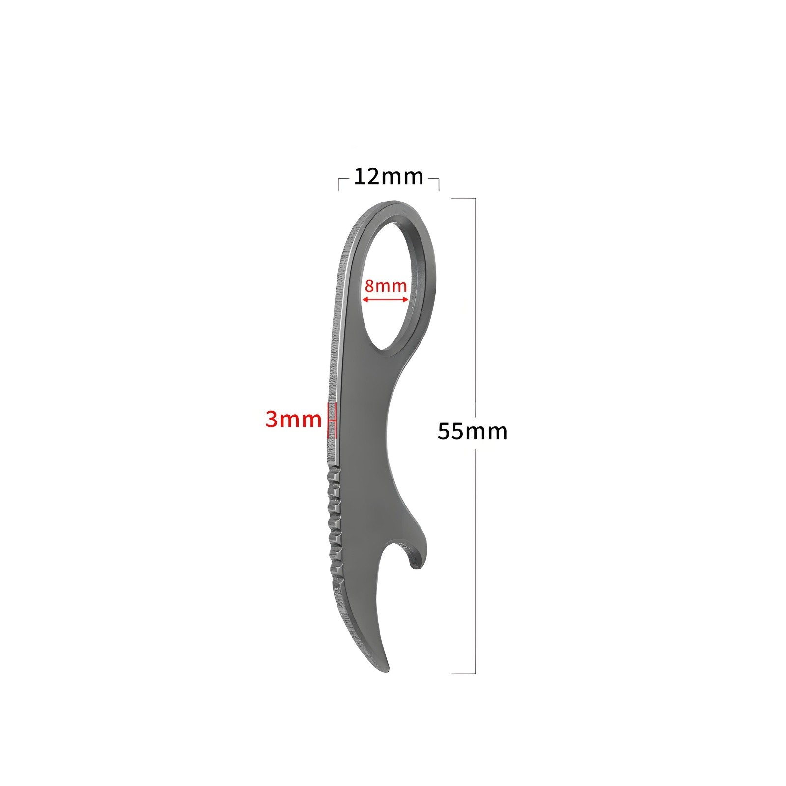 Titanium Alloy Mini EDC Pry Bar Keychain Bottle Opener Pocket Tool Lightweight