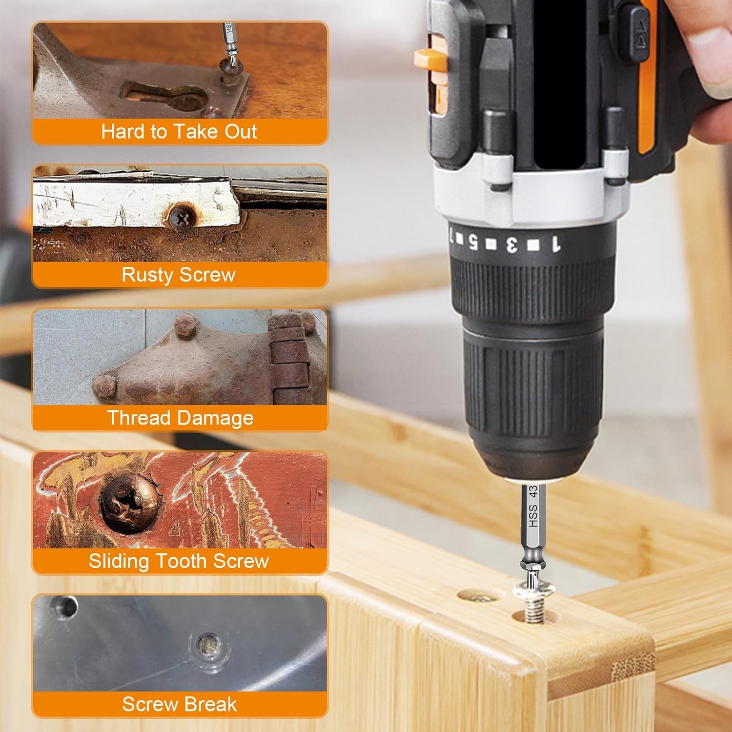 High-Speed Steel Screw Extractor Kit – Perfect for Father’s Day & Birthdays