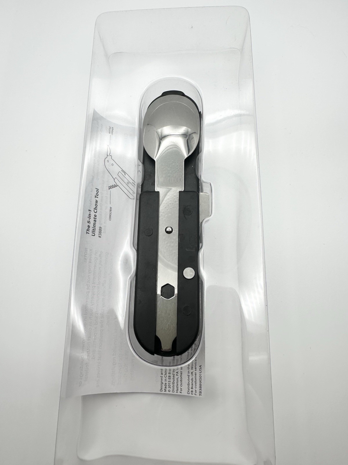 5 Minute Fix-It Ultimate Chow Tool 5-in-1 Multi-Tool Black/Silver 7.5in