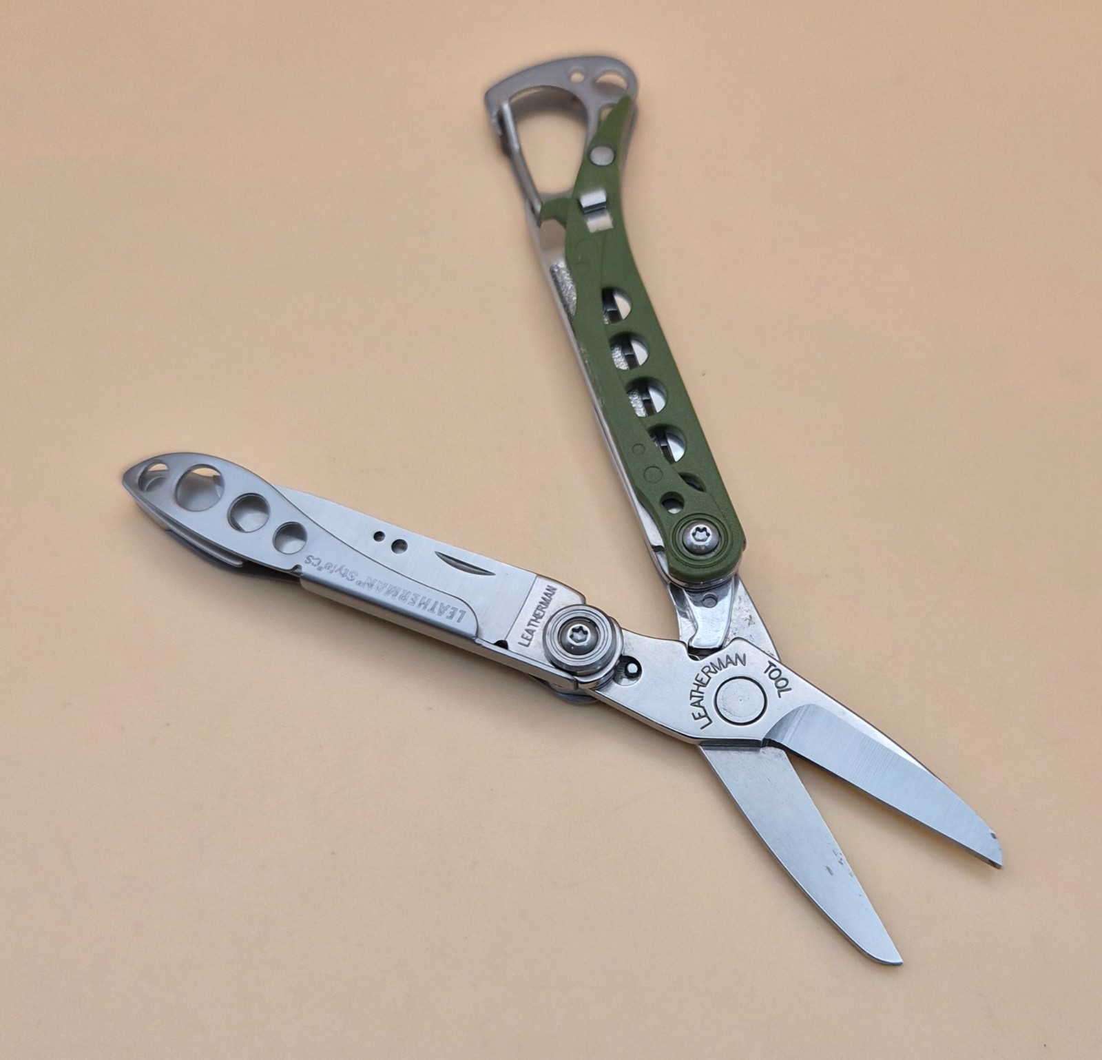 Retired Leatherman STYLE CS Green Multi-Tool Good Condition (004)