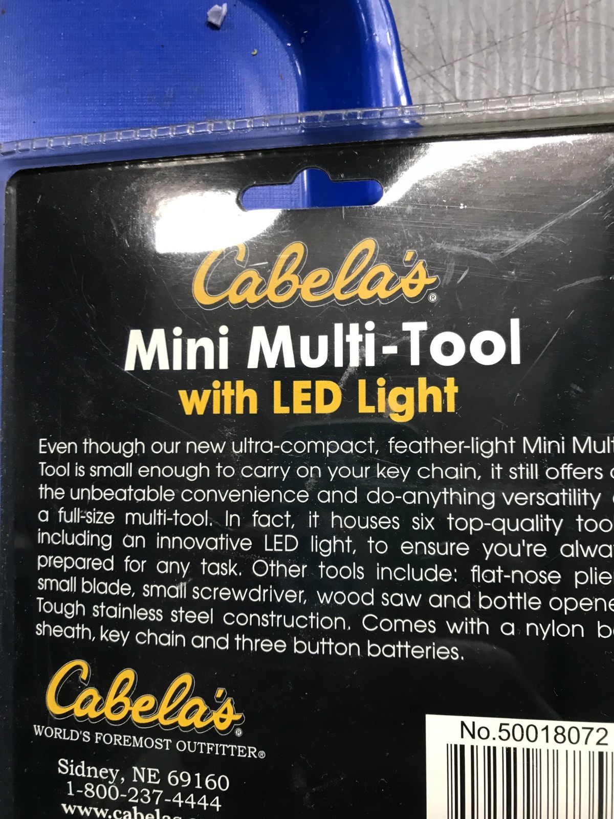 Cabela’s Mini Multi-Tool LED Light & Nylon Pouch NOS