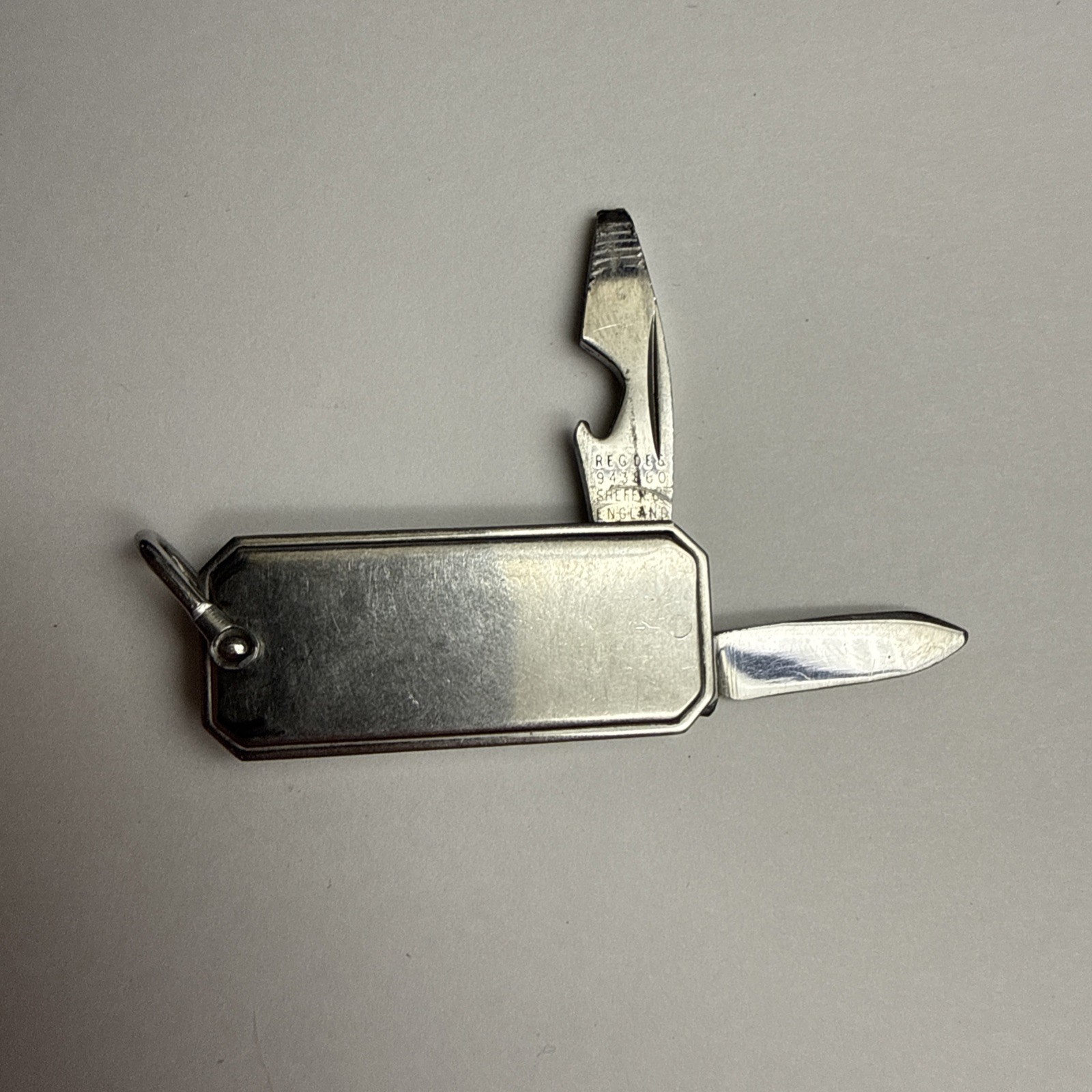 Studio Italy Rostfre Regdes Small Thin Mini Multi-Tool Pocket Knife Scissors Lot