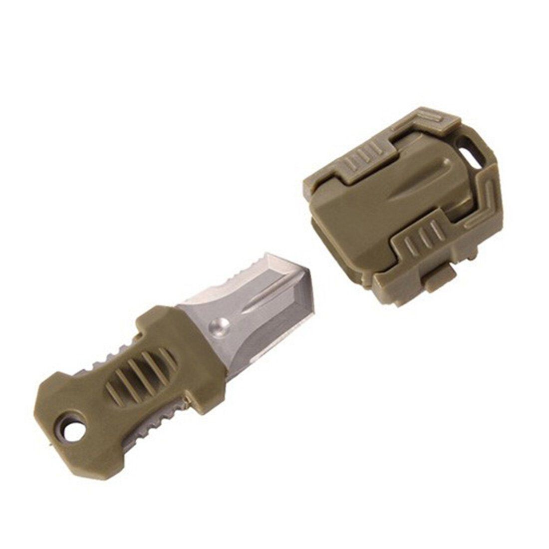 EDC Knife Mini Multifunction Pocket MOLLE Webbing Camping Hiking Survival Tool