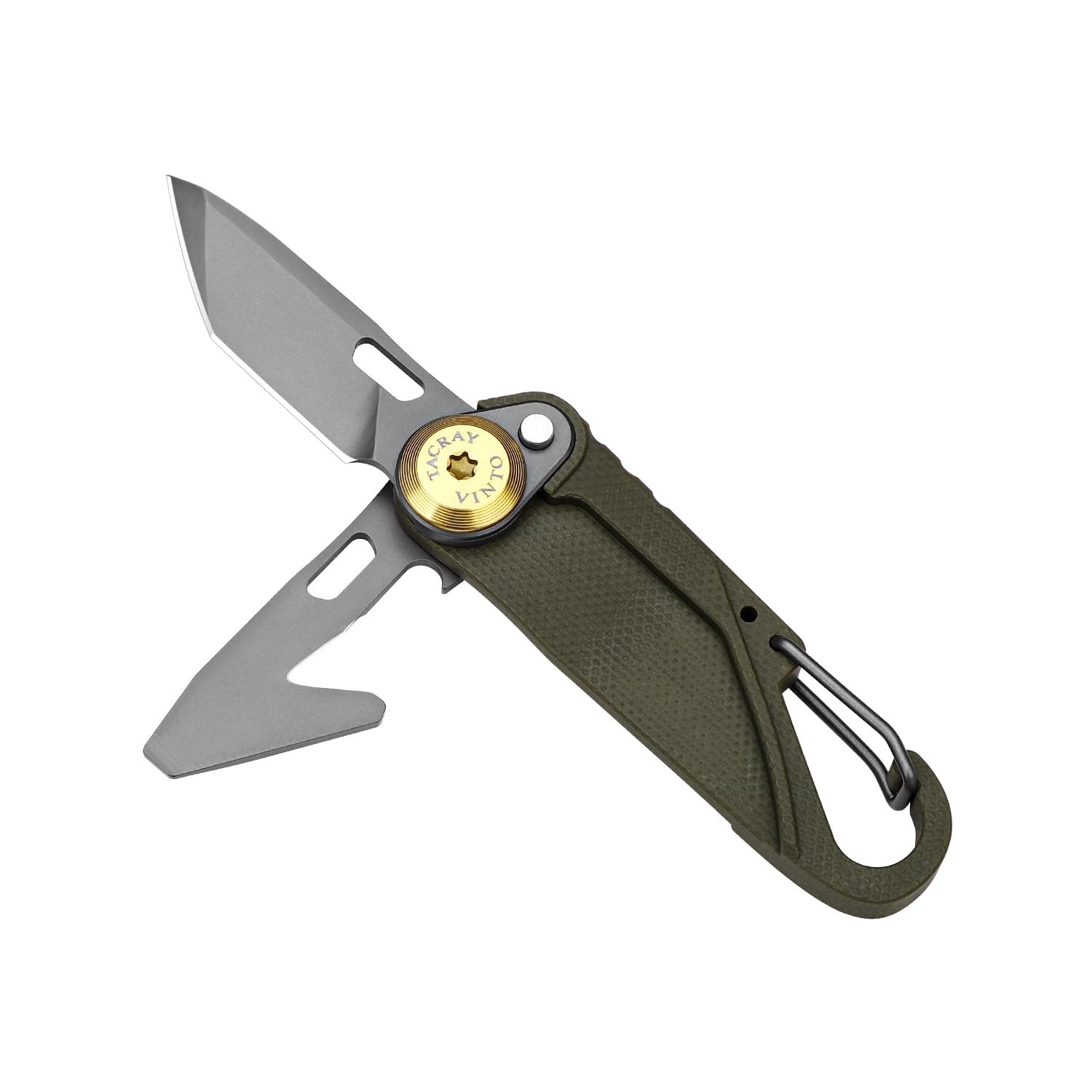 5-in-1 Mini Utility Keychain Knife – Compact Multitool with Cutter, Opener & Key