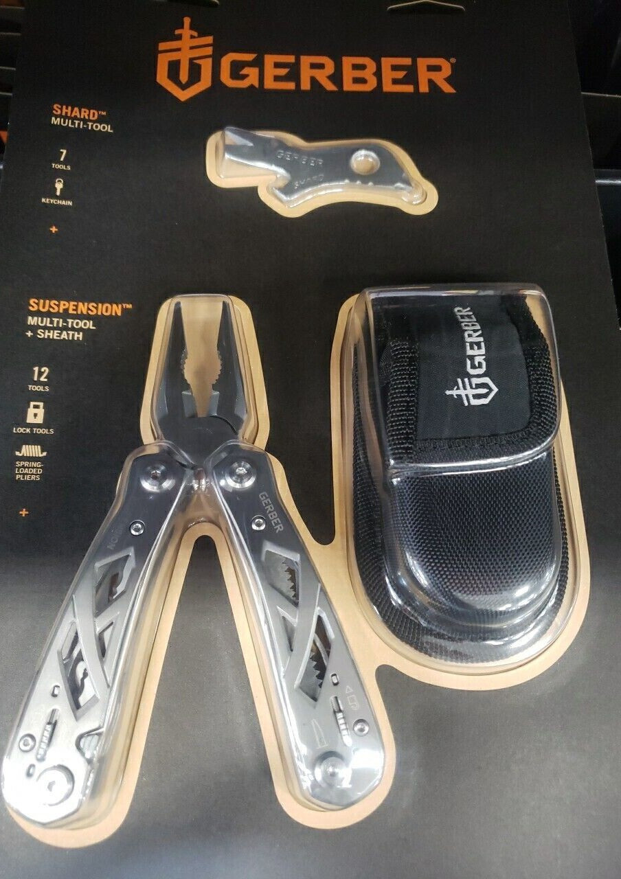 Multi-Too Gerber Shardl with Sheath,Tools,Camping,Sports,Hiking,