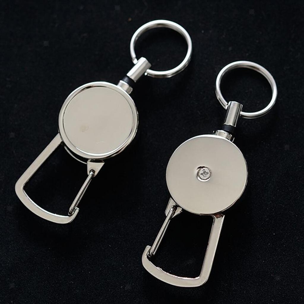 Metal Retractable Key Chain KeyRing