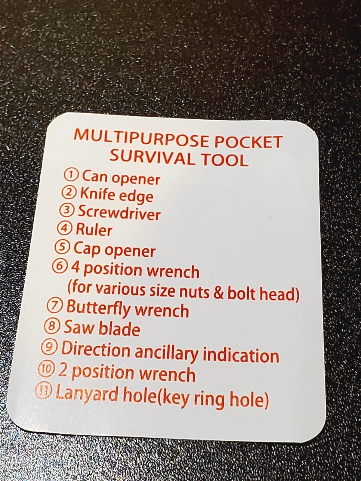 Multi-purpose pocket survival tool key