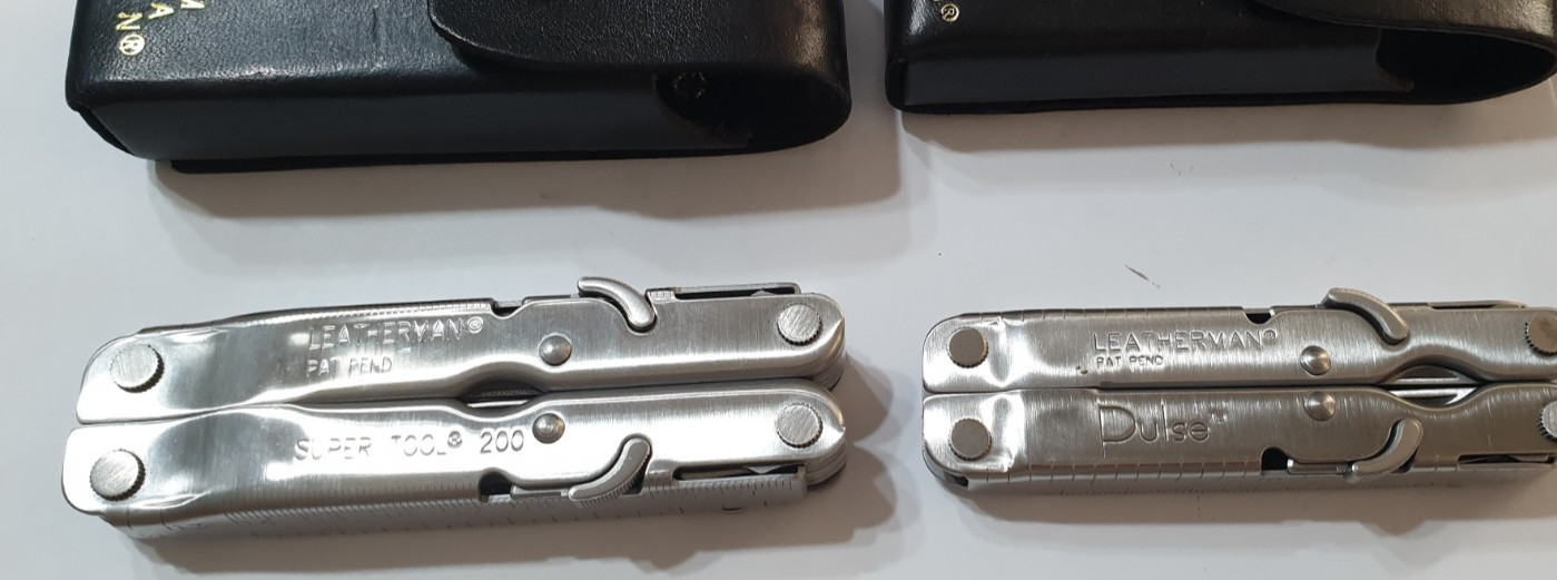 🔥🔥🔥 Leatherman Super Tool 200 & Pulse Set Unique Locks Rare Not Used