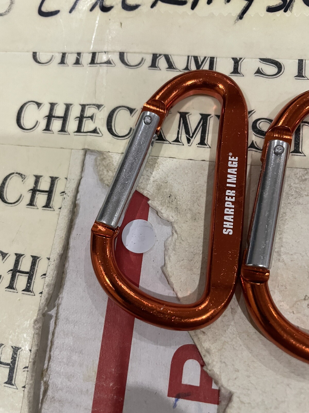 NEW 6X SHARPER IMAGE Carabiner Clips To Tools,belts Backpacks,not for climbing