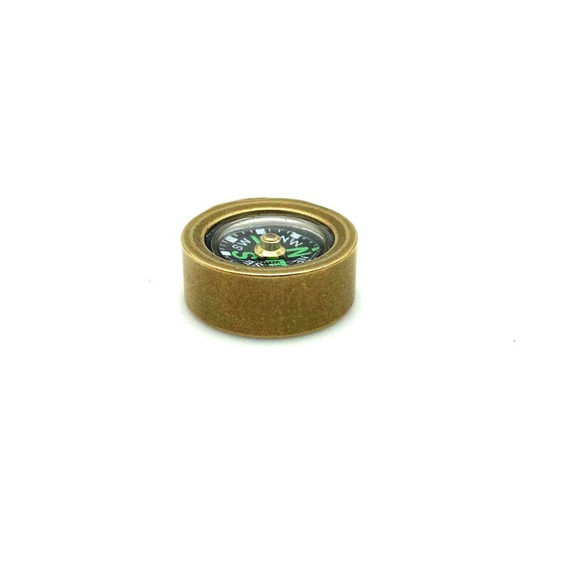Portable Brass Compass for Outdoor Camping Travel EDC Tool Necklace Pendant DIY
