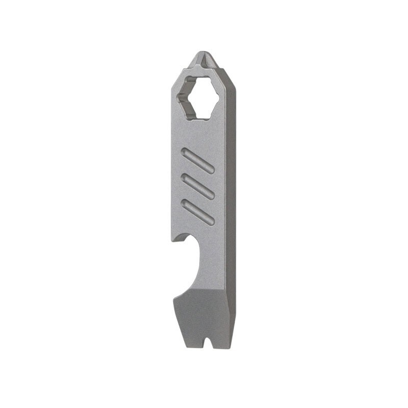 Mini Titanium Keychain Multi Tools Pry Bar Crowbar Opener Outdoor Pocket EDC