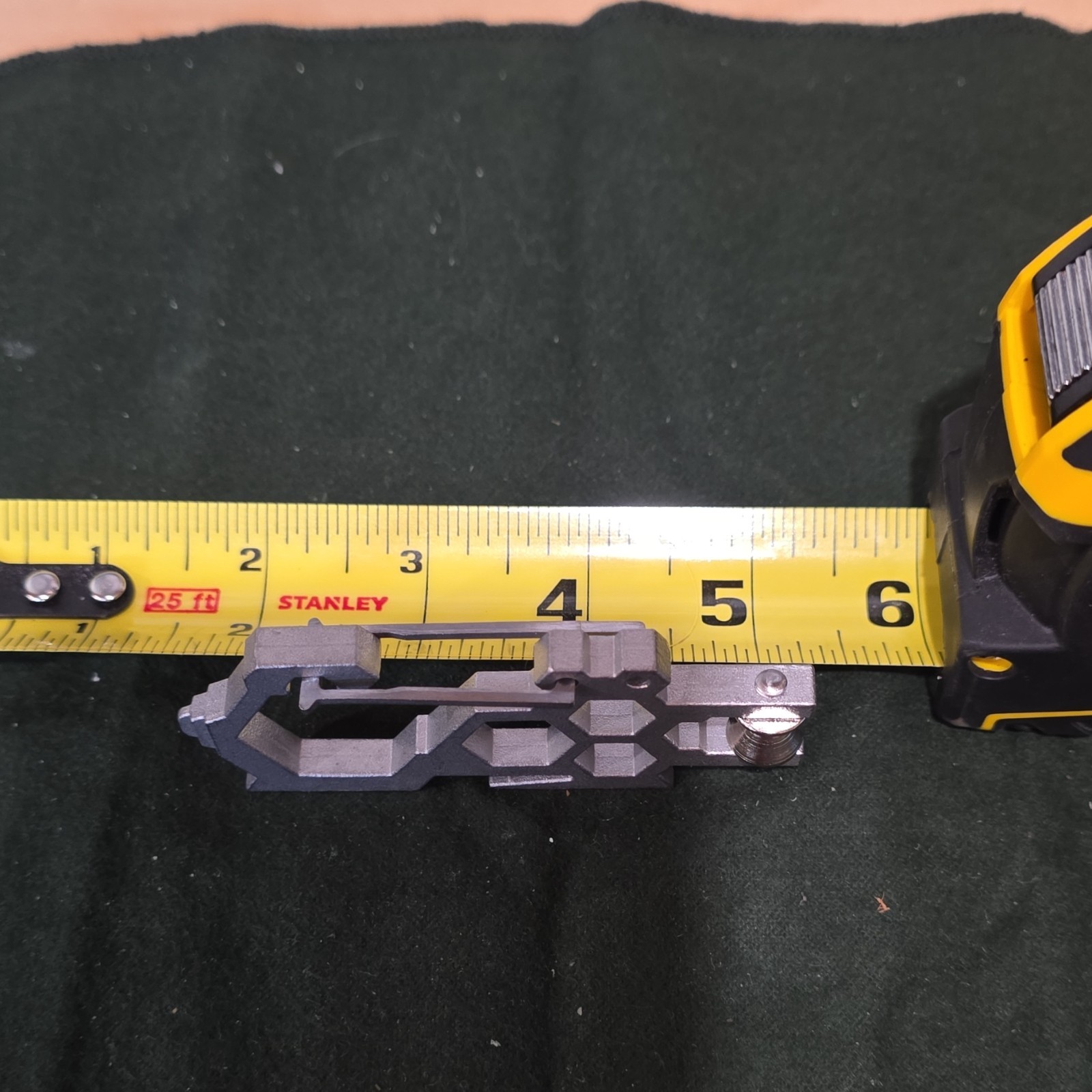 Metal Multi-Tool Wrench Bottle Opener Screwdriver Carabiner Silver Lightweight