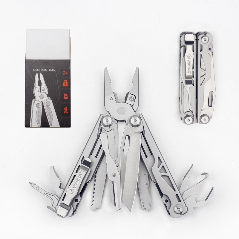 Stainless Steel Folding Multitool Pliers EDC Pocket Utility Tool Outdoor Camping