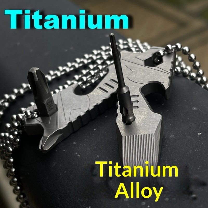 Lightweight Titanium Alloy EDC Crowbar Nail Puller Multi purpose Outdoor
