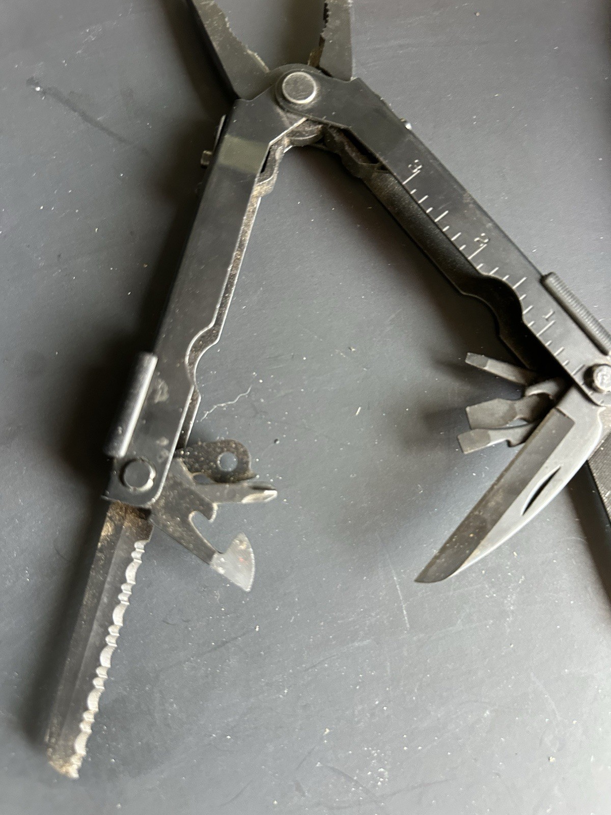Lot of 2 Gerber Multi-Plier Multi Tools Black Folding Pliers USA