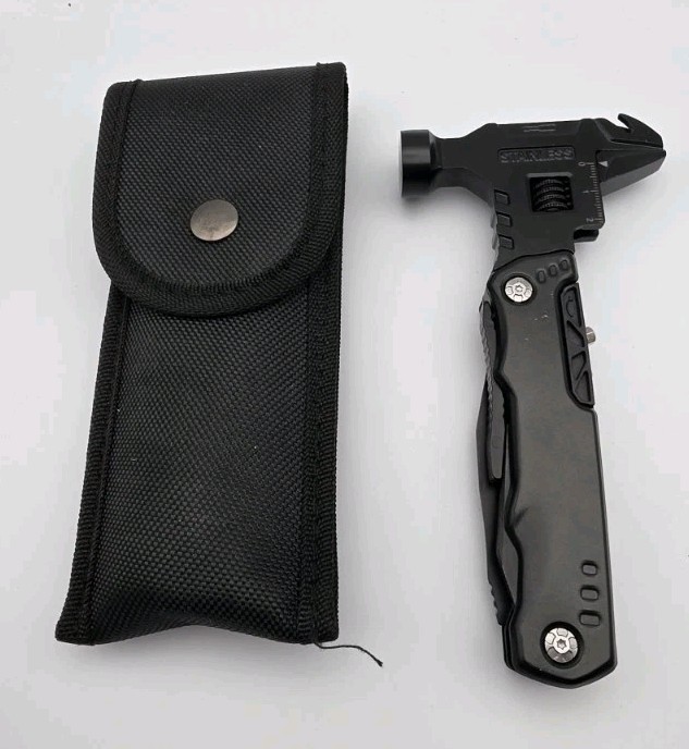 Multi Tool Hammer Adjustable Wrench Foldable Pliers Camping Car Repair Tool