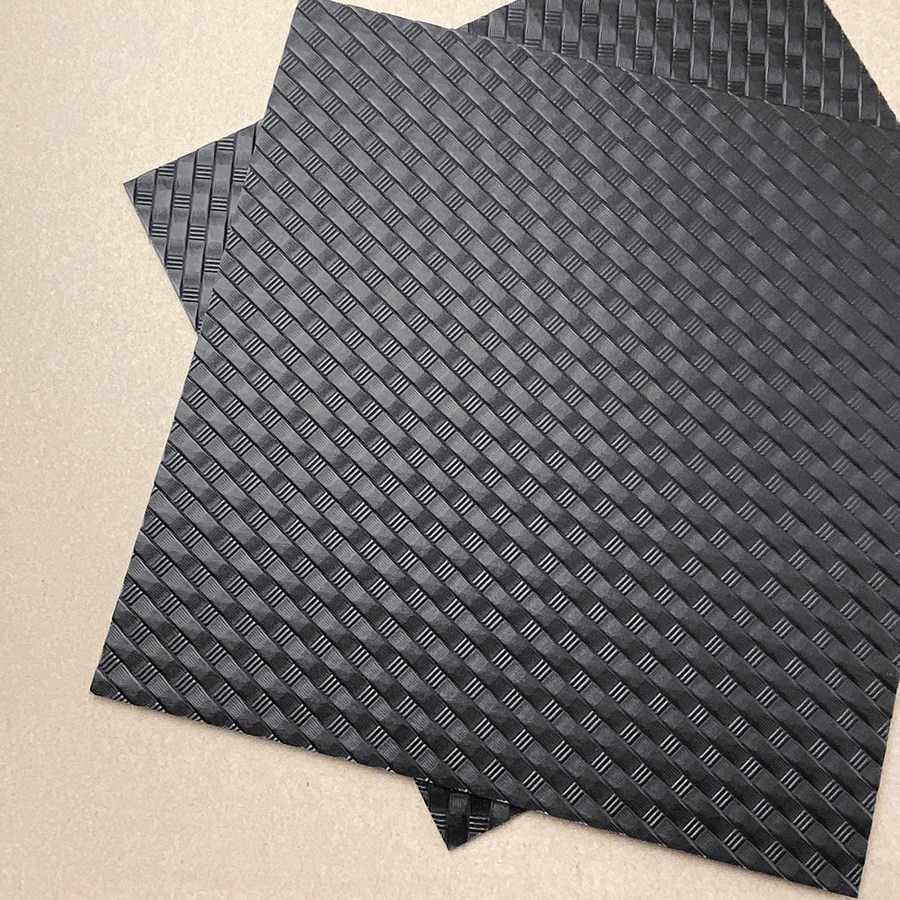 Black Basket Weave Thermoplastic Sheet Knife Sheath Holster DIY Material
