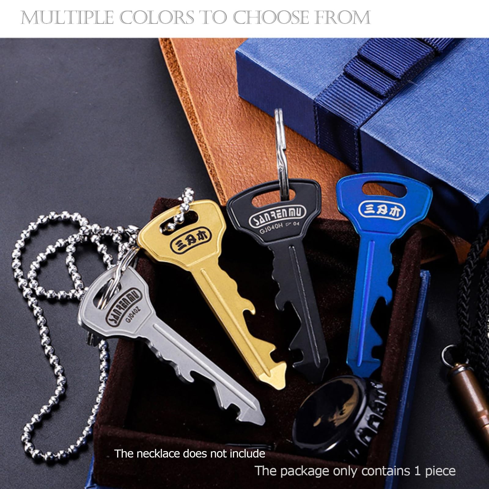 Keychain GJ040 Pry Bar Multi Tool with Bottle Opener Screwdriver Wheel Spoke …