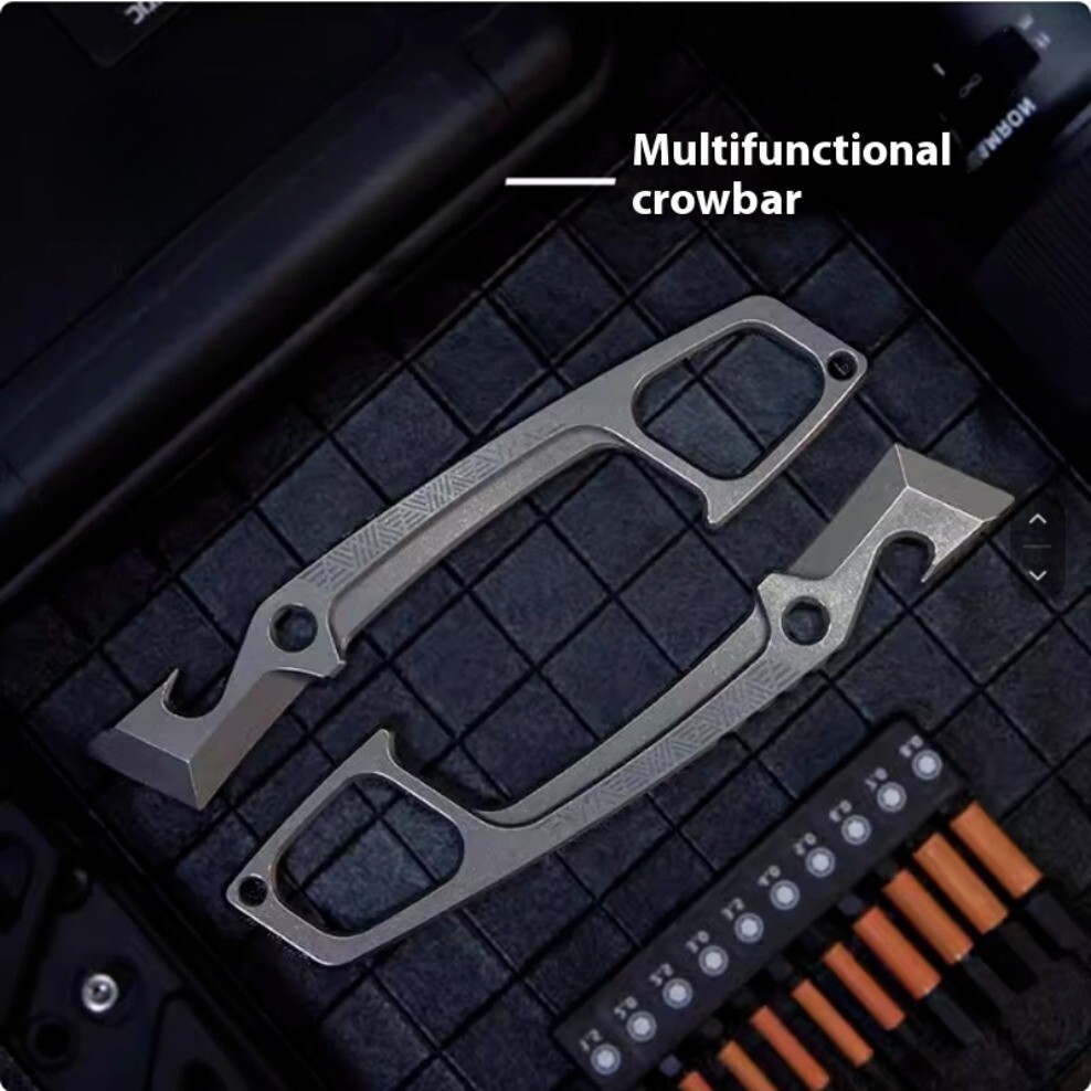 Matrix EDC pry bar Titanium alloy multifunctional Tool.