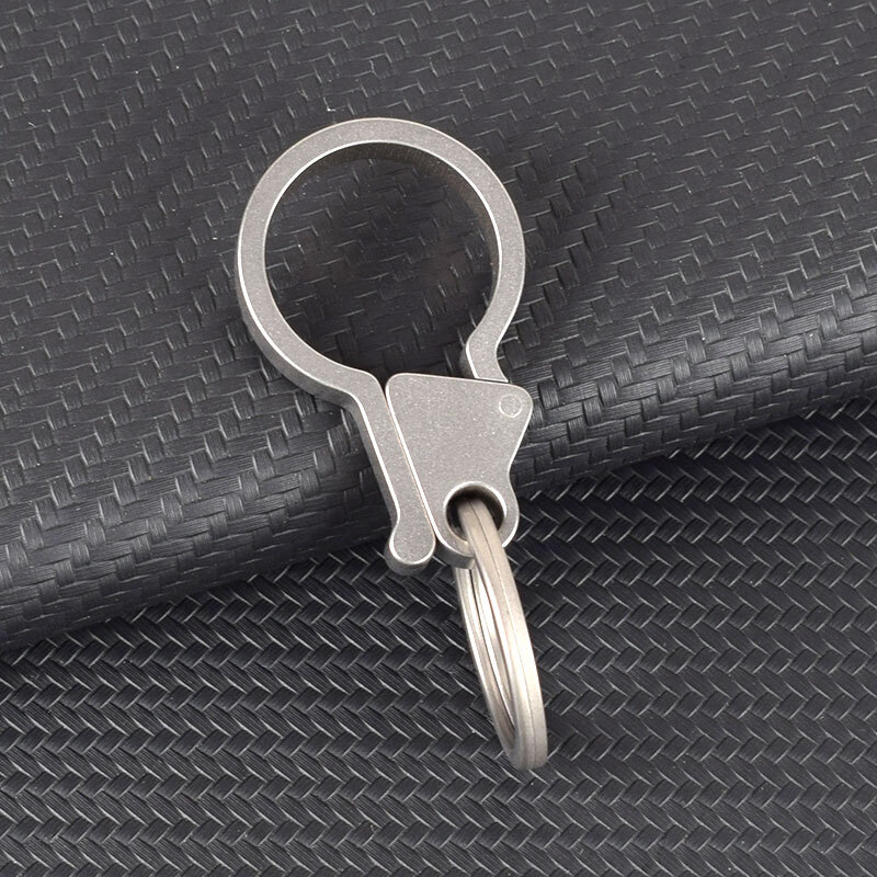 Titanium Alloy Side Open Keychain Tool EDC DIY Pendant Hanging Buckle HangingEDC