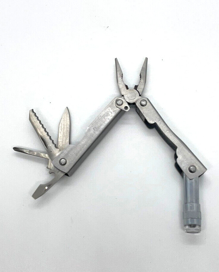 Coleman Mini Multi-Tool Lot Of 3 Pliers Knife Scissors Flashlight Camping EDC