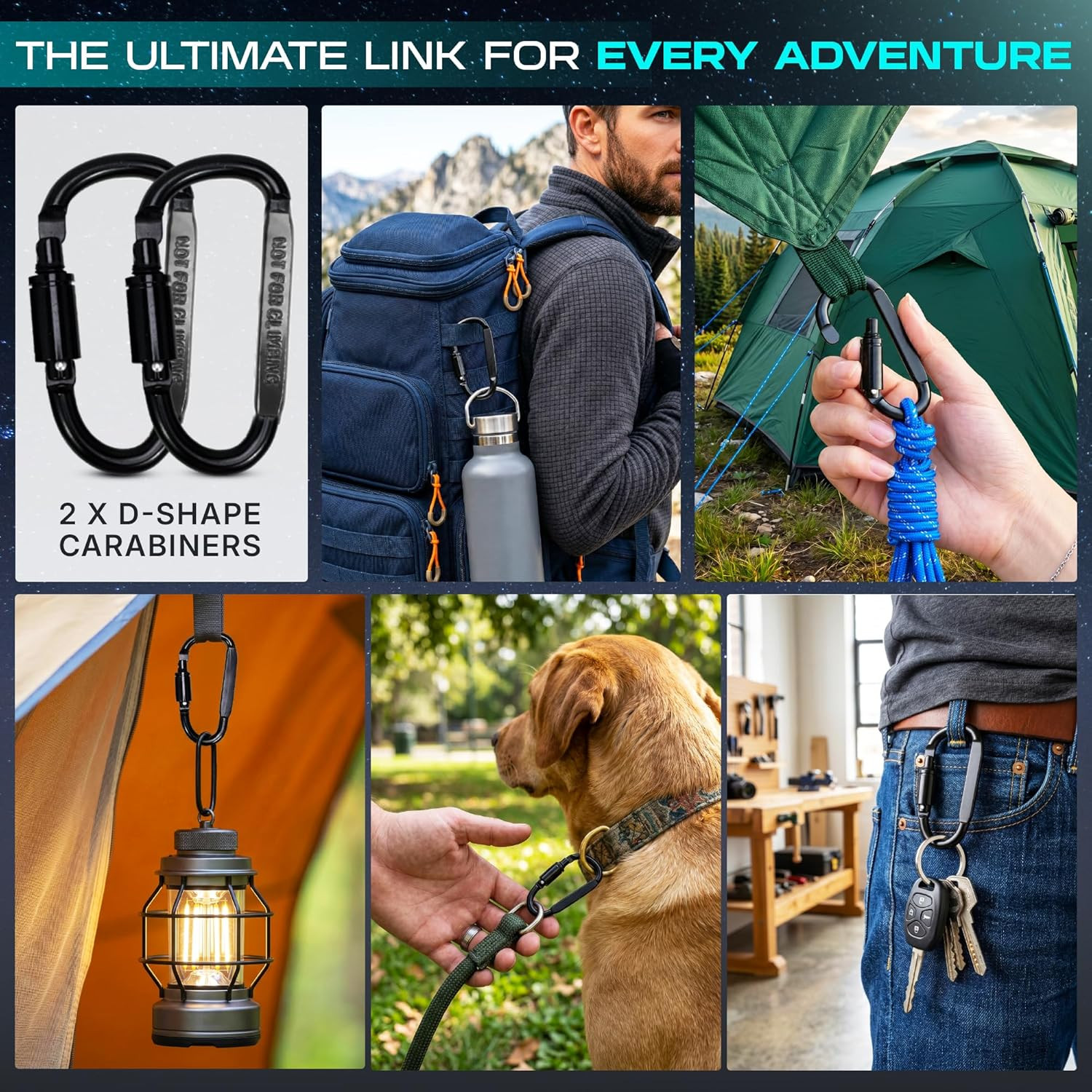 17-In-1 Multitool Pliers with Large Scissors | 6-In-1 Tactical Pen & Carabiners