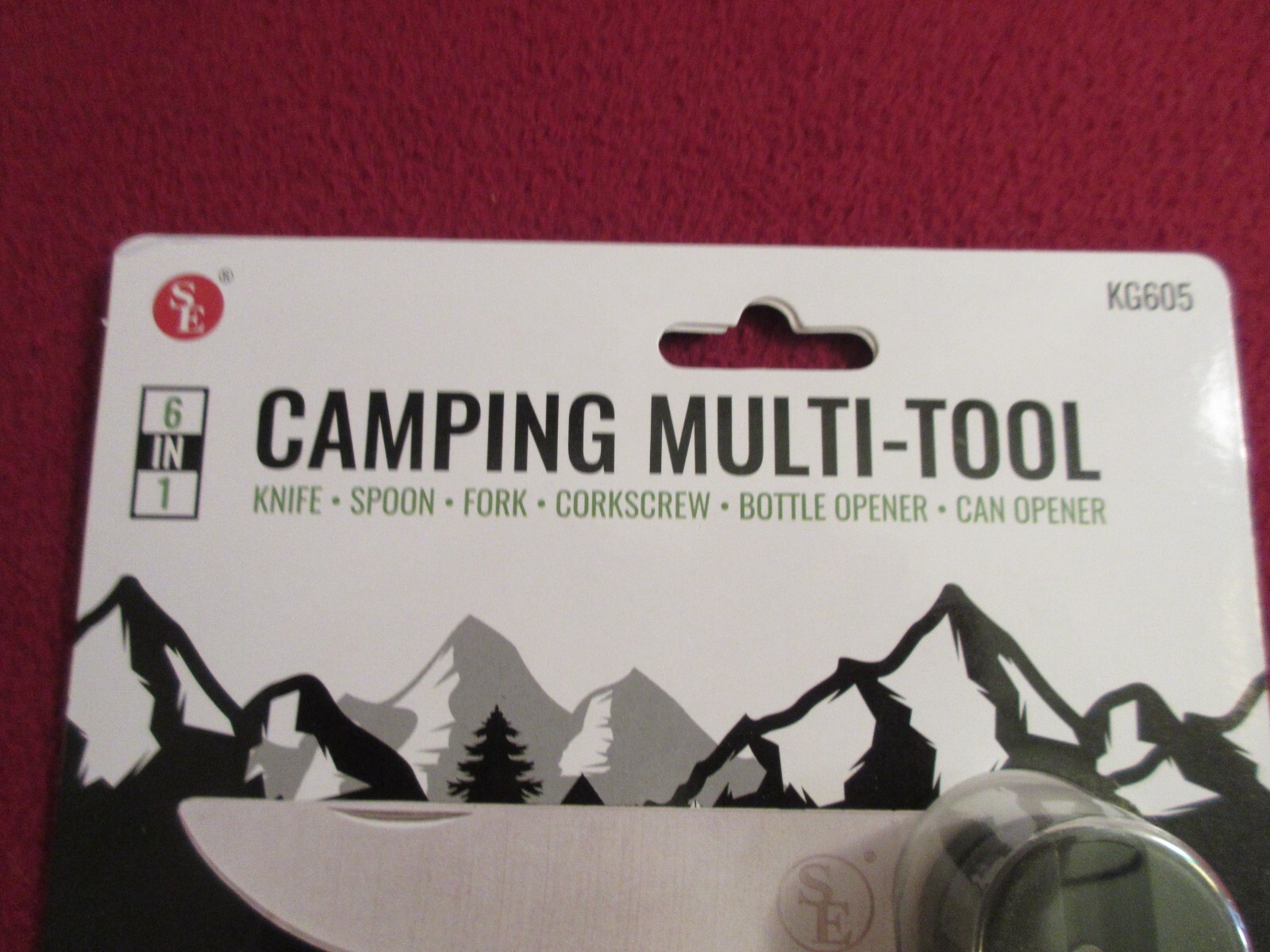 6-IN-1 Camping Multi-Tools with Carrying Case Factory sealed New
