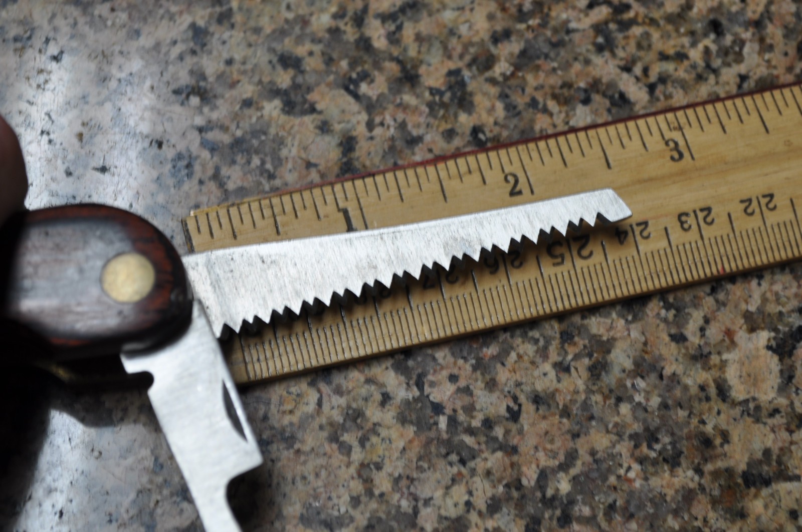 HUSKY Multi-Tool Brass Wood vintage see pictures for more info on content / cond