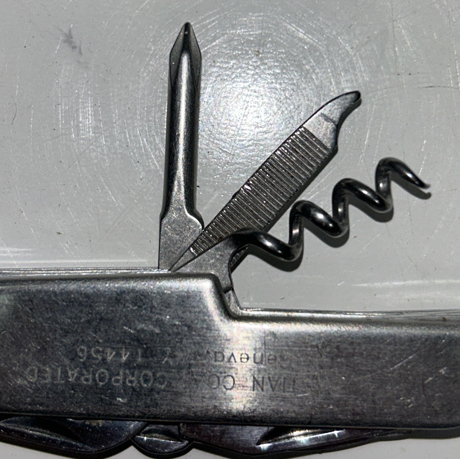 Multi Tool Pocket Knife Bastian Co Geneva NY Advertising X