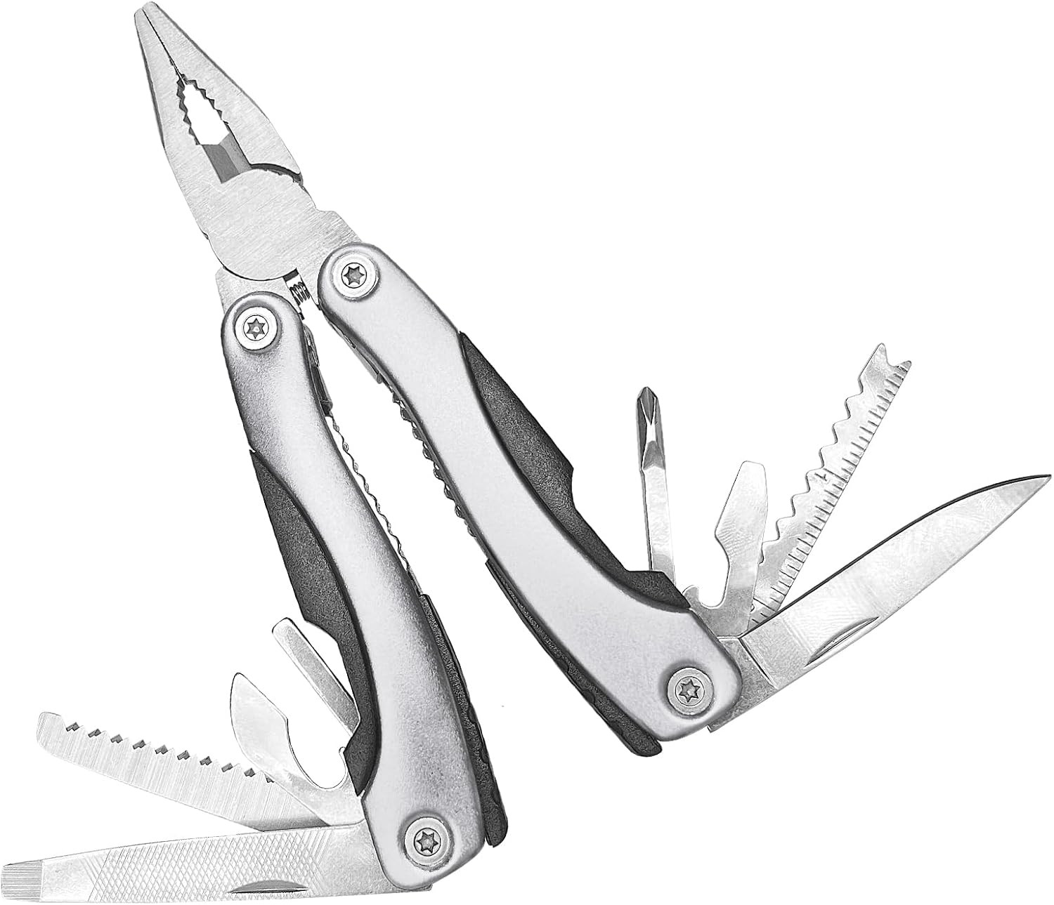 11-In-1 Multitool Pliers – Stainless Steel Pocket Knife with Pliers, Screwdriver