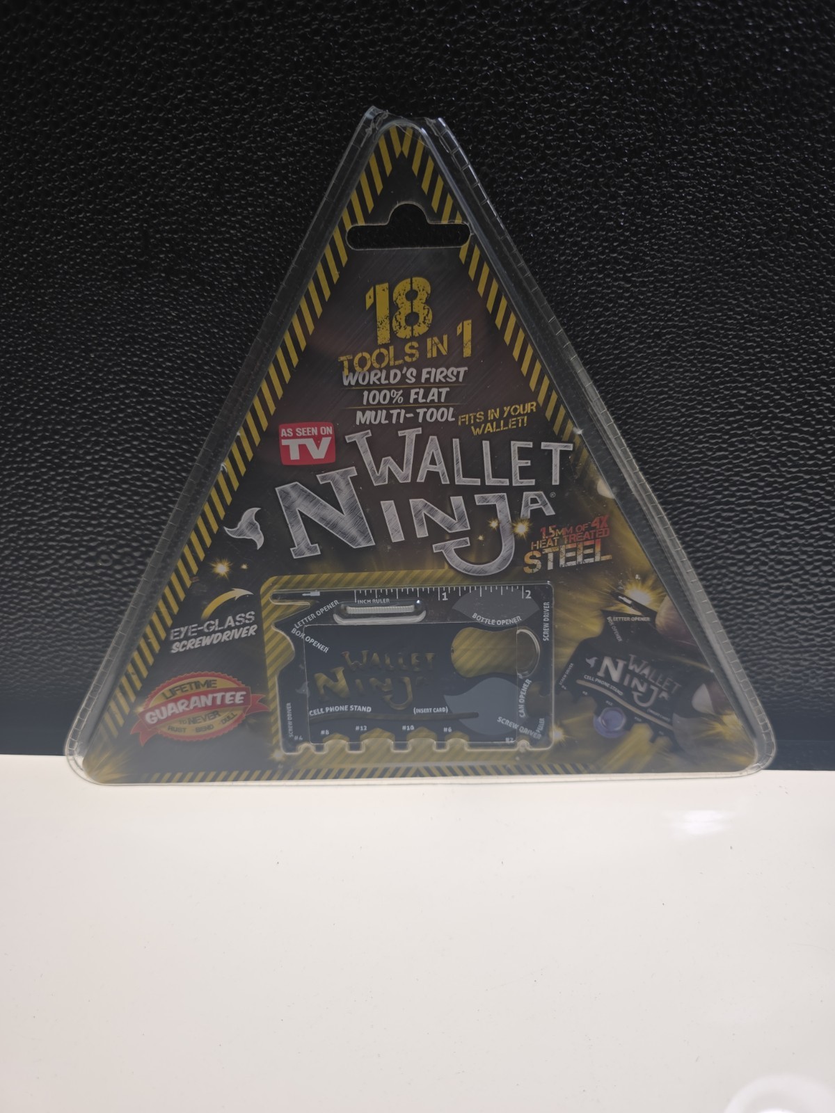WALLET NINJA – 18 Tools in 1 Flat Multi Tool, AS SEEN ON TV, Fits in Your Wallet