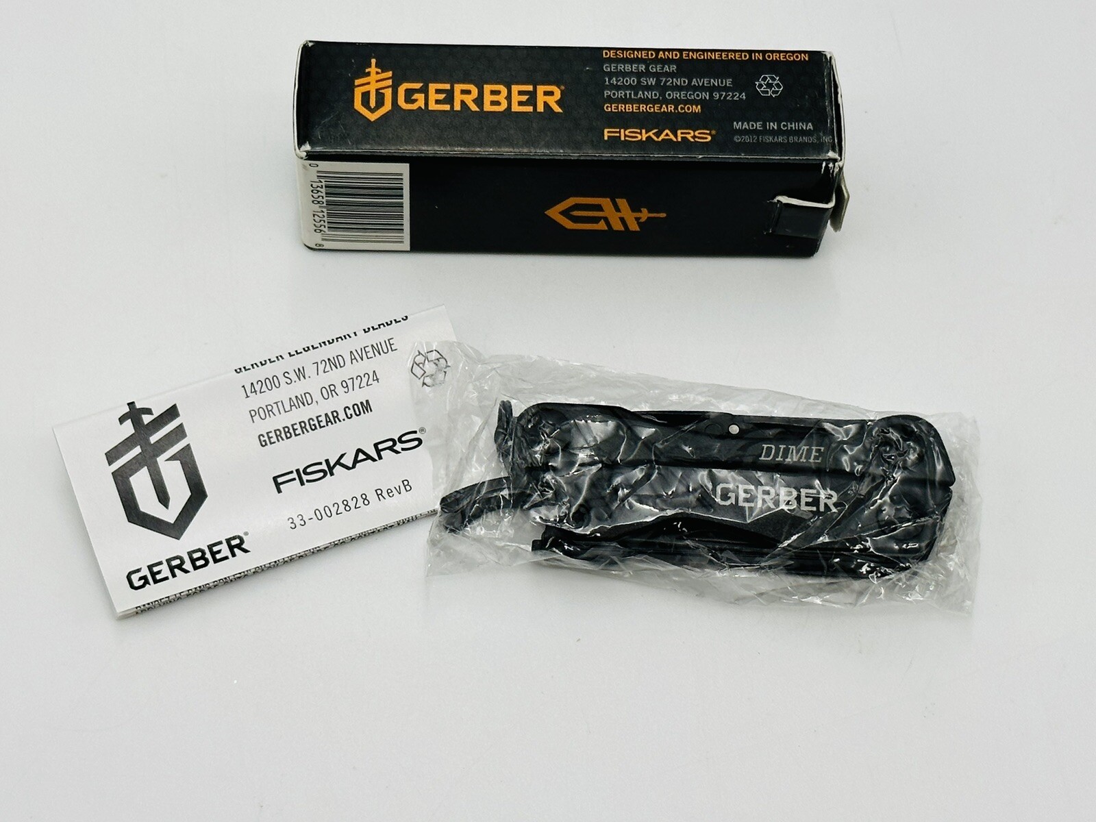 Gerber Dime 12 Multi-Tool Black 30-000469 BRAND NEW Small & Lightweight Fiskars