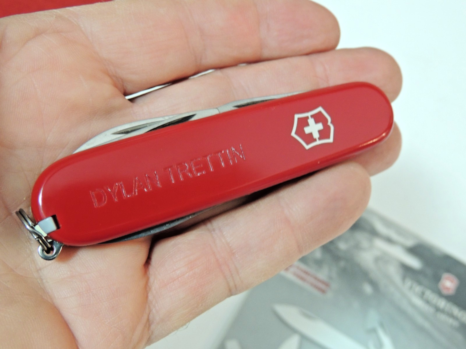 Original Swiss Army Knife Red Tinker Victorinox New in open Package 12 Functions