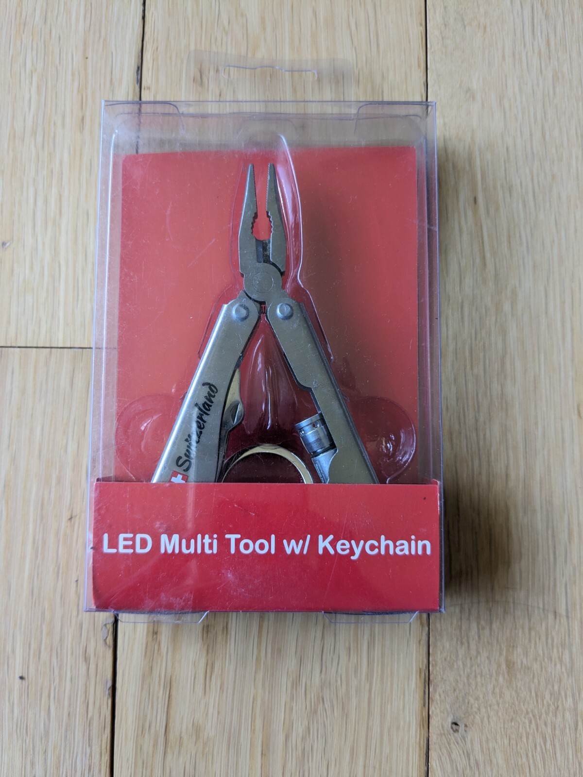 Swiss-Made Foldable Pocket Multi-Tool Stainless Steel w Pocket Clip. 8 Functions