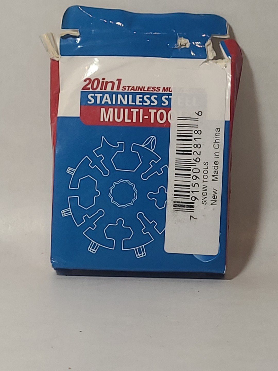 20in1 STAINLESS STEEL MULTI TOOL Snow Tools Box Is Damaged, Product Is Perfect!