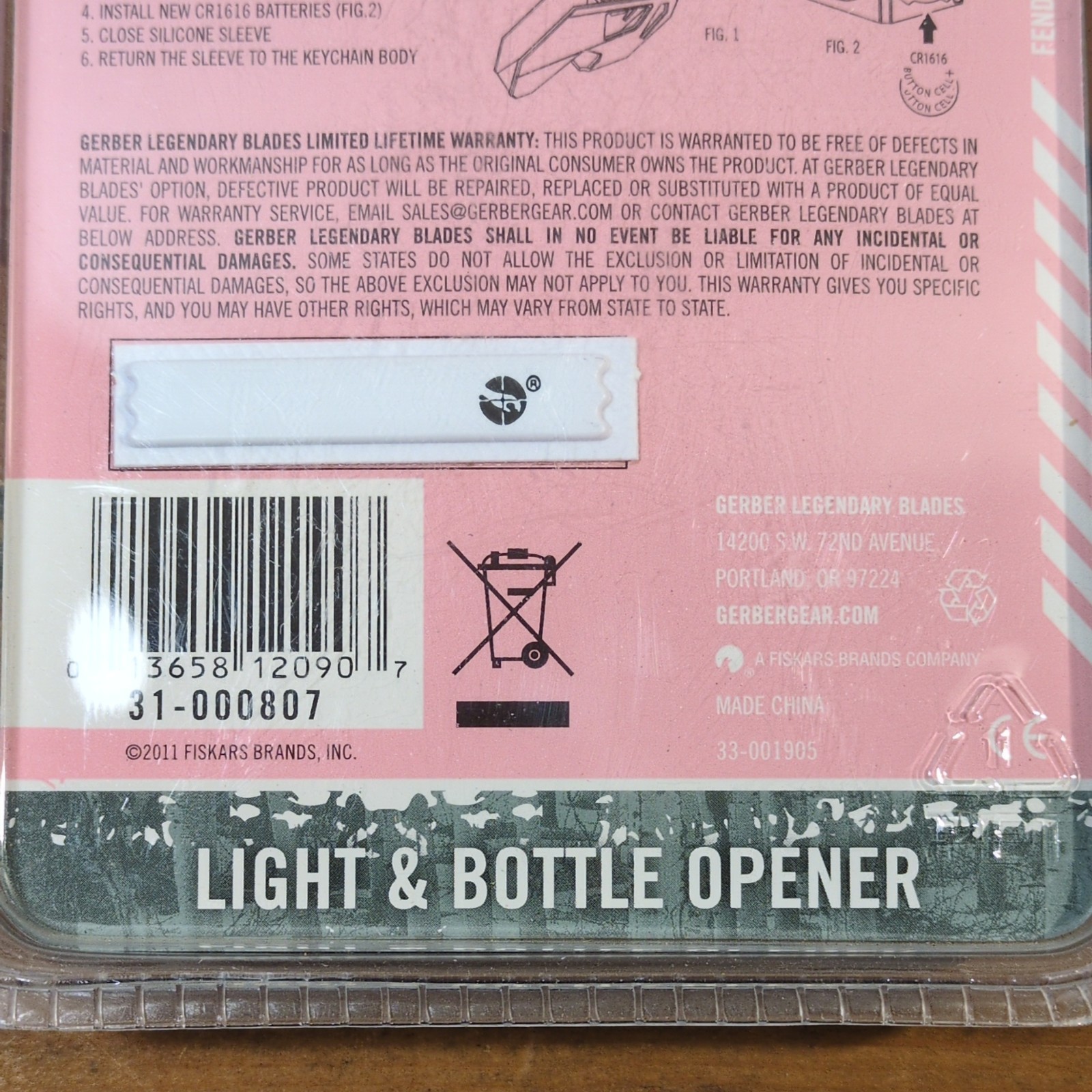 VTG Discontinued Gerber Micro Brew Light & Opener, Needs Battery