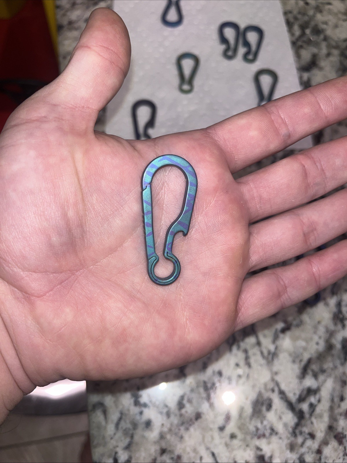 Anodized Titanium Keychain Multi-Tool Bottle Opener Minimalist EDC