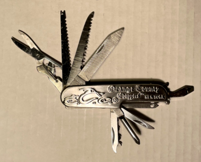 Rare Vintage Orange County Choppers Brand New York Multi-Function Pocket Knife