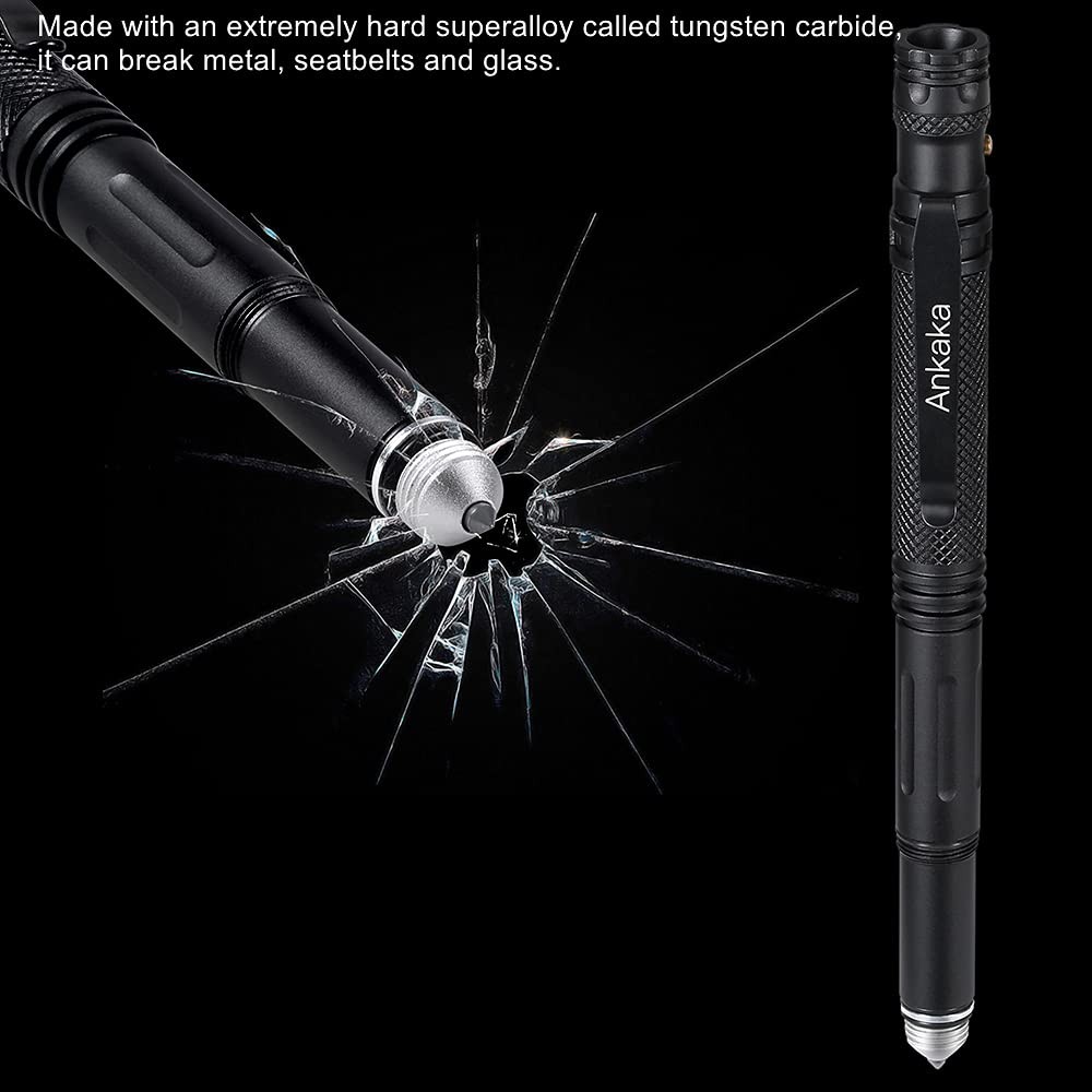 The Most Loaded 7-in-1 Tactical Pen: Solves Others 1 Count (Pack of 1), Black