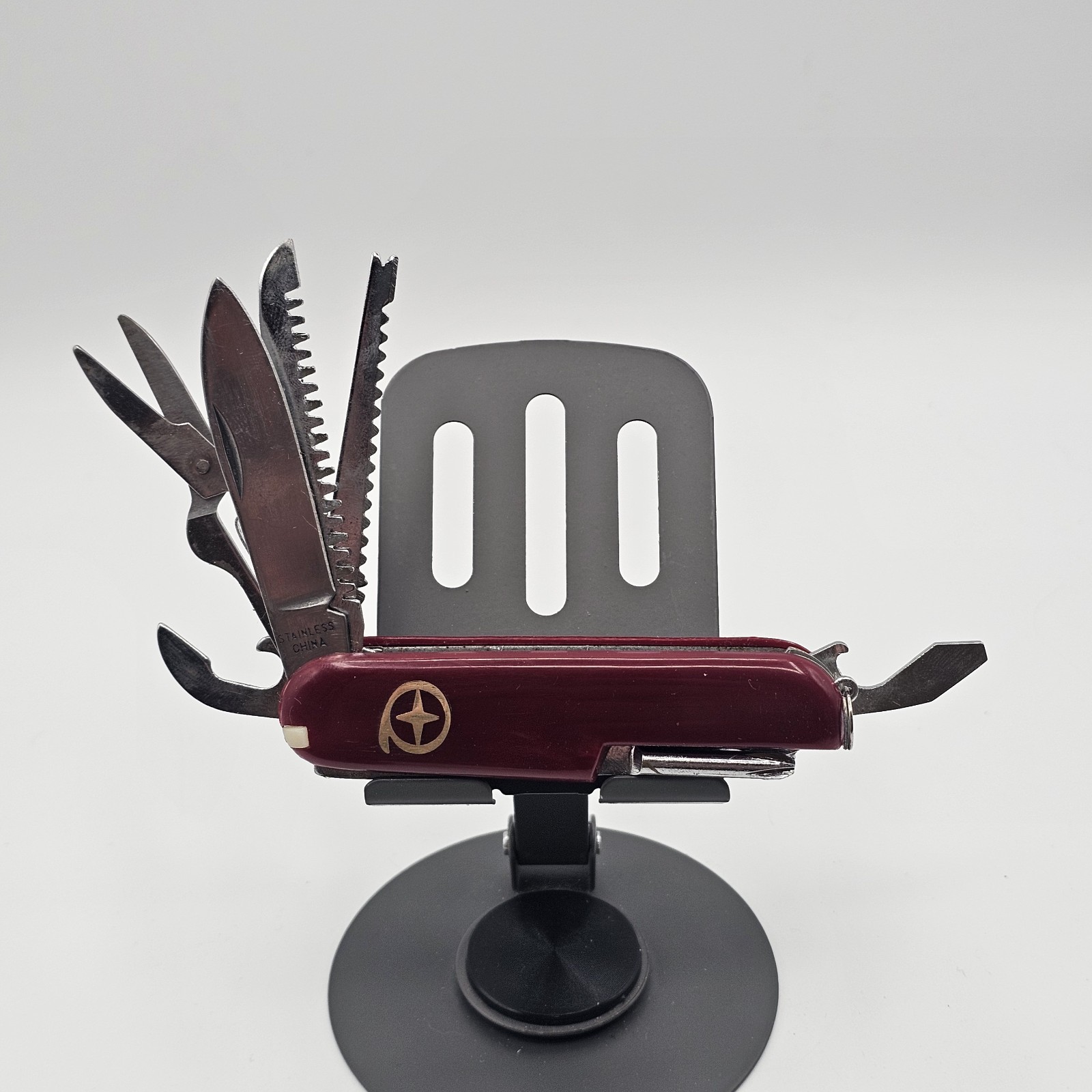 Red Camping Tool Multi Purpose Pocket Knife Stainless Steel Outdoor Multi-Tool