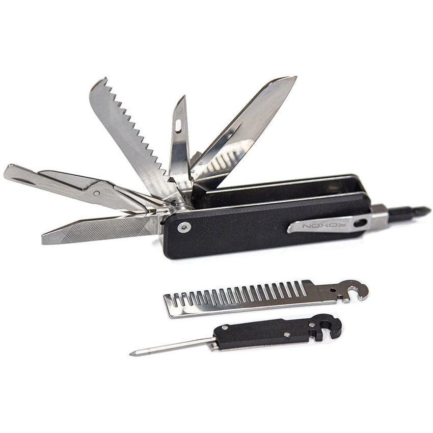 Roxon Flex Companion Multi Tool Several Essential Tools With Black G10 Handles
