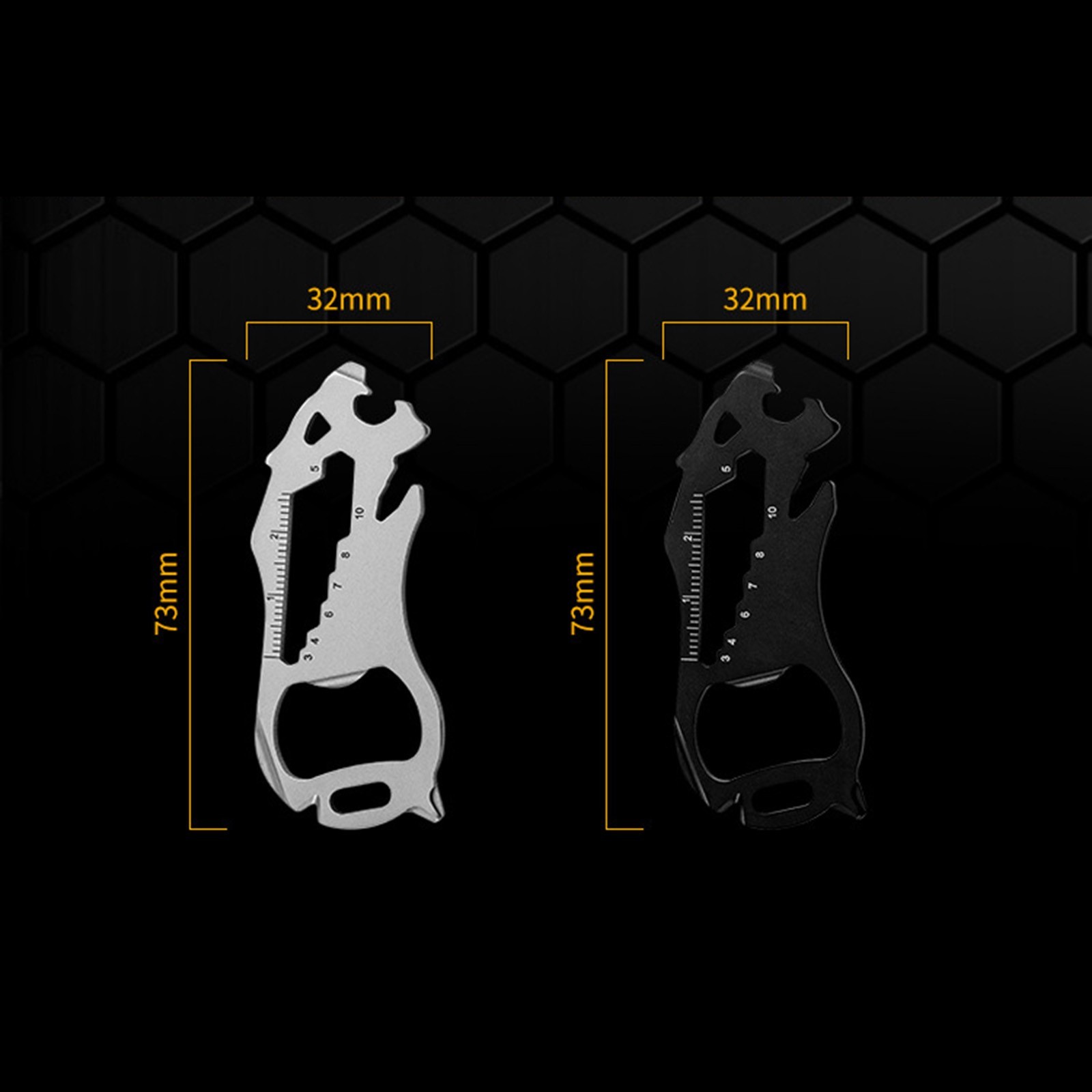 Multitool Keychain Bike Spoke Key Bottle Opener Gadgets Multifunctional