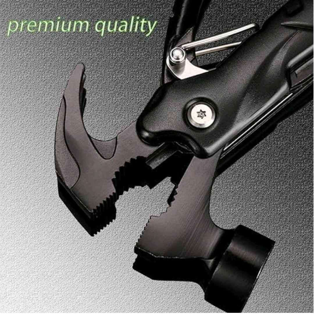 12in1 Multitool Hammer Pliers Knife Saw Stainless Steel Outdoor Camping Tool