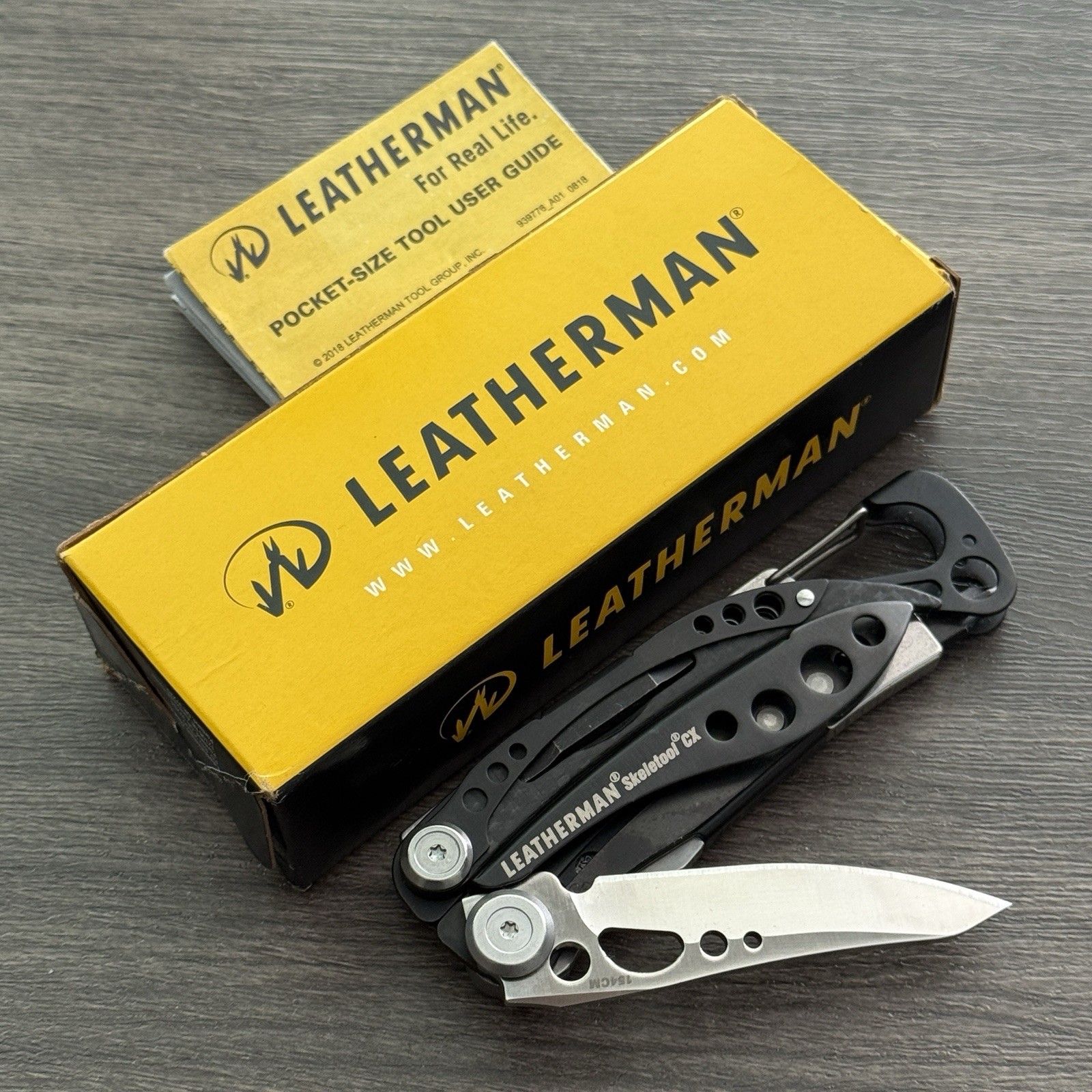 Leatherman Skeletool CX Carbon Fiber Handle Insert, 154CM, DLC coated