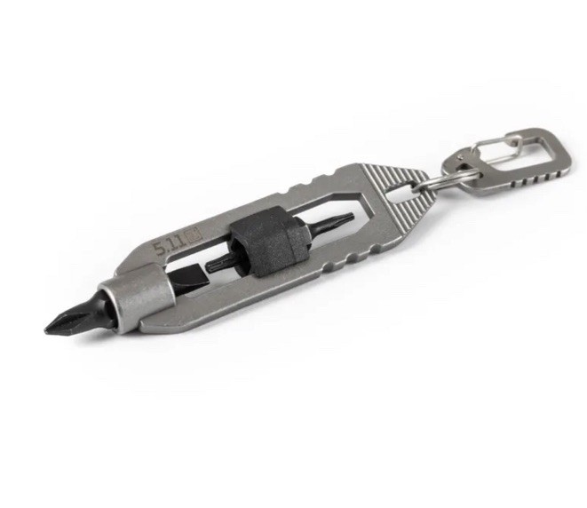Carabiner Keychain Bit Driver 5.11 Tactical Black EDT HEX Style # 56672