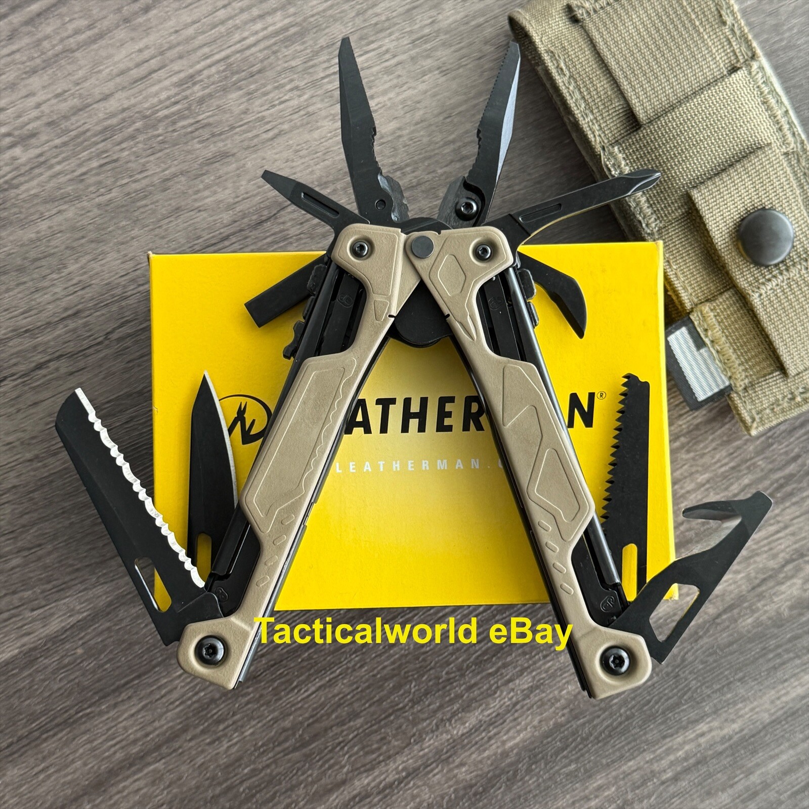 Leatherman OHT Brown/Tan USA Sheath. Superb 154CM cutters!